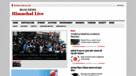 What Himachallive.com website looked like in 2020 (3 years ago)