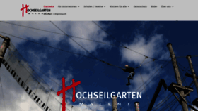 What Hochseilgarten-malente.de website looked like in 2020 (3 years ago)