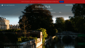 What Hollandparktuition.com website looked like in 2020 (3 years ago)