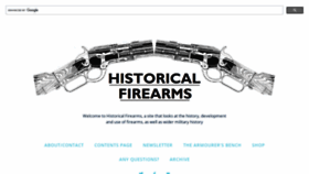 What Historicalfirearms.info website looked like in 2020 (3 years ago)