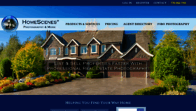What Homescenes.com website looked like in 2020 (3 years ago)