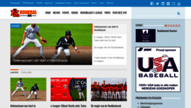 What Honkbalsite.com website looked like in 2020 (3 years ago)