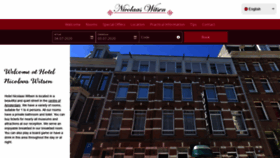 What Hotelnicolaaswitsen.nl website looked like in 2020 (3 years ago)