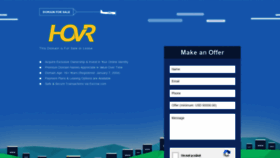 What Hovr.com website looked like in 2020 (3 years ago)
