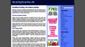 What Hrackyhracky.sk website looked like in 2020 (3 years ago)