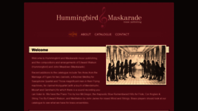 What Hummingbirdmaskarade.co.uk website looked like in 2020 (3 years ago)
