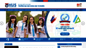 What Hus.edu.vn website looked like in 2020 (3 years ago)