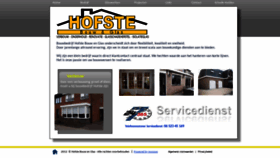 What Hofstebouwenglas.nl website looked like in 2020 (3 years ago)