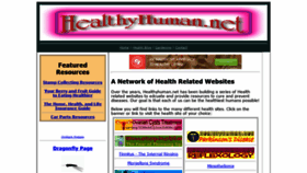 What Healthyhuman.net website looked like in 2020 (3 years ago)