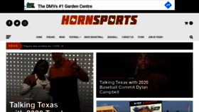What Hornsports.com website looked like in 2020 (3 years ago)