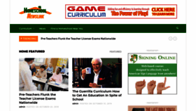 What Homeschoolnewslink.com website looked like in 2020 (3 years ago)