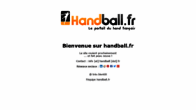 What Handball.fr website looked like in 2020 (3 years ago)