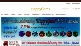 What Happygems.com website looked like in 2020 (3 years ago)