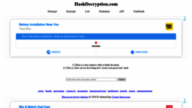 What Hashdecryption.com website looked like in 2020 (3 years ago)