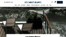 What Hotel-les-sables-blancs.com website looked like in 2020 (3 years ago)