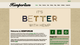 What Hemporium.com website looked like in 2020 (3 years ago)