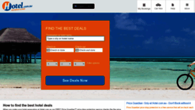 What Hotel.com.au website looked like in 2020 (3 years ago)