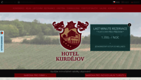 What Hotelkurdejov.cz website looked like in 2020 (3 years ago)