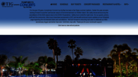 What Humphreysconcerts.com website looked like in 2020 (3 years ago)
