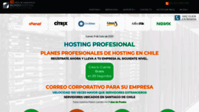 What Hostingchileno.cl website looked like in 2020 (3 years ago)