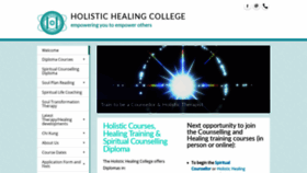 What Healingcollege.co.uk website looked like in 2020 (3 years ago)