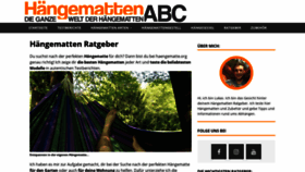 What Haengematte.org website looked like in 2020 (3 years ago)