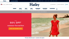 What Hatley.com website looked like in 2020 (3 years ago)