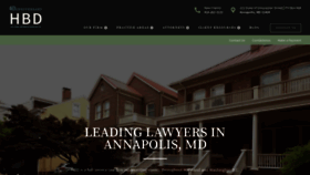 What Hbdlaw.com website looked like in 2020 (3 years ago)