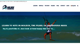 What Holboxkiteboarding.com website looked like in 2020 (3 years ago)