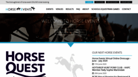 What Horse-events.co.uk website looked like in 2020 (3 years ago)