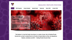 What Healingprivatewounds.org website looked like in 2020 (3 years ago)