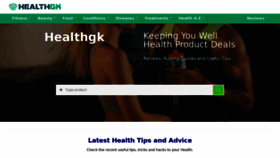 What Healthgk.com website looked like in 2020 (3 years ago)