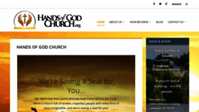 What Handsofgodchurch.org website looked like in 2020 (3 years ago)