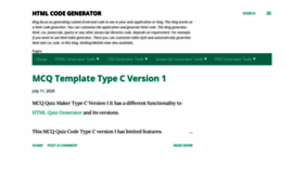 What Htmlcodegenerator-tools.com website looked like in 2020 (3 years ago)
