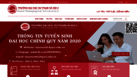 What Hpu2.edu.vn website looked like in 2020 (3 years ago)