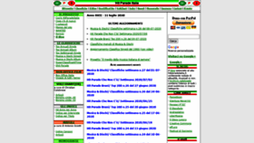 What Hitparadeitalia.it website looked like in 2020 (3 years ago)