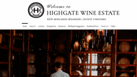 What Highgatewineestate.co.za website looked like in 2020 (3 years ago)