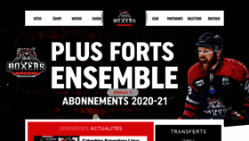 What Hockey-boxers-de-bordeaux.fr website looked like in 2020 (3 years ago)