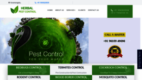What Herbalpestcontrol.in website looked like in 2020 (3 years ago)