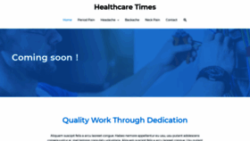What Healthcaretimes.org website looked like in 2020 (3 years ago)
