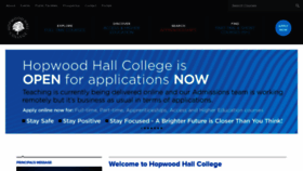 What Hopwood.ac.uk website looked like in 2020 (3 years ago)