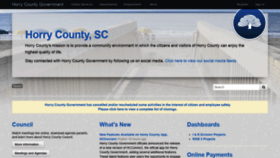What Horrycounty.org website looked like in 2020 (3 years ago)