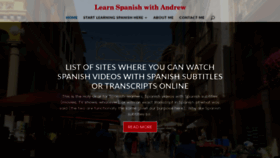 What Howlearnspanish.com website looked like in 2020 (3 years ago)