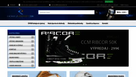 What Hokejova-vystroj.sk website looked like in 2020 (3 years ago)