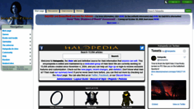 What Halopedia.org website looked like in 2020 (3 years ago)