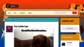What Humordog.com website looked like in 2020 (3 years ago)