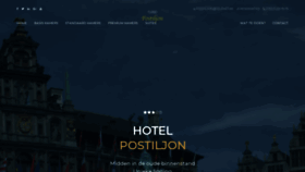 What Hotelpostiljon.be website looked like in 2020 (3 years ago)