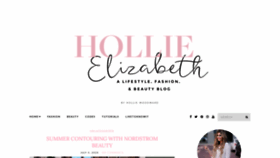 What Hollieelizabeth.com website looked like in 2020 (3 years ago)