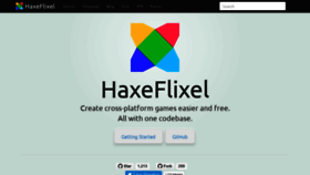 What Haxeflixel.com website looked like in 2020 (3 years ago)