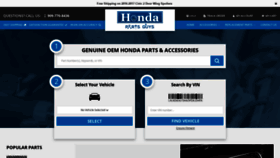 What Hondapartsguys.com website looked like in 2020 (3 years ago)